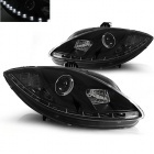 2 Phares SEAT Leon Altea 1P1 09-13 - Devil LED DRL R87 - Noir