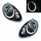 2 Phares Porsche Boxster Angel Eye 04-08 - Noir