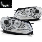 2 Phares avant VW GOLF 6 LED 08-12 Chrome look xenon