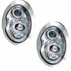 2 Phares avant Mini R50-52-53 Angel Eyes 01-06 - Chrome