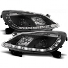 2 Phares avant Opel Corsa D 06-10 devil eyes - Noir