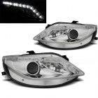2 Phares SEAT Ibiza 6J 08-12 - LED - Chrome