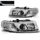 2 Phares SEAT Leon Toledo 1M 99-04 - Devil Eyes LED - Chrome