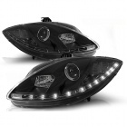 2 Phares SEAT Leon 2 - 05-09 - Devil LED - Noir