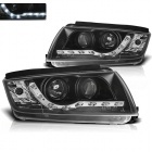 2 Phares avant Skoda Fabia devil eyes LED - 99-07 - Noir