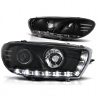 2 Phares avant VW Scirocco Devil Eyes LED 15-17 - Noir
