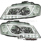2 Phares avant AUDI A3 (8P) Facelift 08-12 - LTI - Chrome