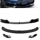 Spoiler lame de pare choc - BMW Serie 4 F32 F33 F36 -13-21 - mperf - noir brillant