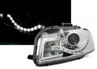 2 Phares avant Audi A3 8P Devil Eyes LED - Chrome