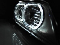 2 Phares avant BMW Serie 5 E39 Angel Eyes LED - Noir