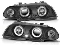 2 Phares avant BMW E46 Berline phase 1 98-01 - Noir