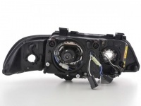 2 Phares avant BMW Serie 5 E39 xenon Angel Eyes - Noir