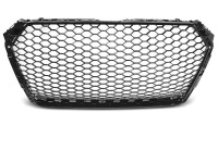 Grille calandre Audi A4 B9 modele 15-19 - look RS - Noir Brillant