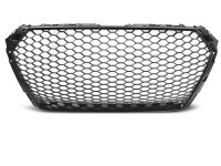Grille calandre Audi A4 B9 modele 15-19 - look RS - Noir Mat