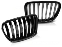 Grilles calandre BMW X1 (E84) LCI 12-14 - Noir brillant