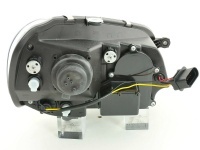 2 Phares avant VW Polo (9N3) Devil Eyes Feux de jour LED - Chrome