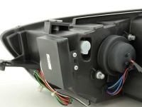2 Phares avant VW Scirocco Devil Eyes LED 08-14  - Noir