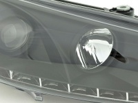 2 Phares avant VW Scirocco Devil Eyes LED 08-14  - Noir