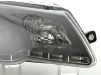 2 Phares avant VW Passat B6 (3C) Devil Eyes LED - Noir