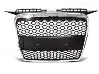 Grille calandre Audi A3 8P 05-08 - Nid d'abeille - Noir Chrome