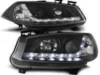 2 Phares avant Renault Megane 2 02-05 Devil Eyes LED - Noir