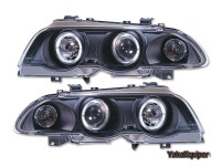 2 Phares avant BMW E46 Berline phase 1 98-01 - Noir
