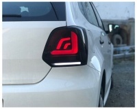2 Feux arriere carDNA VW Polo 6R 09-17 - fullLED dynamiques - Noir teinté