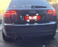 2 Feux LED AUDI A3 Sportback 04-13 Rouge - style facelift
