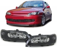 2 Phares pour Peugeot 306 - H7 - Noir