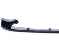 Spoiler lame de pare choc - BMW Serie 1 F20 F21 10-14 1 piece - look mperf - noir brillant