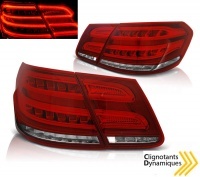 2 Feux full-LED Mercedes classe E W212 13-16 - Dynamique - Rouge - version LED