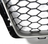 Grille calandre Audi A4 B9 modele 15-19 - look RS - Noir Gris