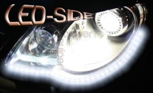 SIDE Flexibele LED-stripset - 30cm - Zijverlichting - Dagrijverlichting - Puur wit