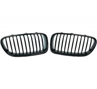 Grilles calandre BMW Serie 5 F10 F11 10-13 - Noir Brillant