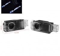 Pack Ghost LED Light Bas de porte - Logo quattro