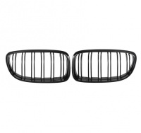 Grilles calandre BMW Serie 3 E90 E91 LCI 08-12 look M3 - 6 lames Noir Brillant