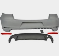 Pare choc arriere VW Golf 6 (VI) look GTI