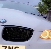 Grilles calandre BMW Serie 3 E90 E91 LCI 08-12 look M3 - Noir Brillant