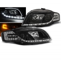 2 Phares avant AUDI A4 (B7) - LTI et LED - Noir