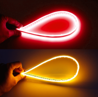 Pack 2 Bandes Flexibles LED 30cm LTI - Rouge Stop + Cligno dynamique