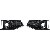 Grilles antibrouillard / ACC Audi A4 B9 20-24 - Noir Alu brillant - look RS