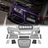 Pare choc avant AUDI A6 C6 04-11 - Look RS6 - Noir