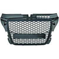 Grille calandre Audi A3 8P 08-12 - Nid d'abeille RS3 - Noir - PDC / sans