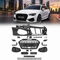 Pare choc avant AUDI A3 8V sportback facelift 16-19 - Look RS3 - Noir - ACC - PDC