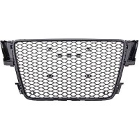 Grille calandre Audi A5 07-11 - look RS5 - Noir Brillant
