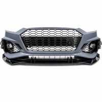 Pare choc look RS5 noir brillant avec PDC, ACC et lave-phares pour Audi A5 / S5 19-24
