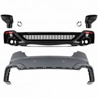 Pare choc arrière look RS5 noir brillant avec PDC pour Audi A5 / S5 19-24