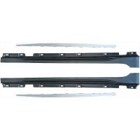 Bas de caisse look RS5 avec inserts argent pour Audi A5 / S5 Sportback 16-20