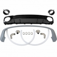 Pare choc arrière inférieur look RSQ5 noir brillant pour Audi Q5 II FY 20-25