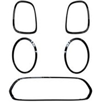 Kit garnitures pare choc look JCW pour MINI F56 14-21 - Noir